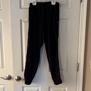 Dudley Stephen Terry Fleece Black Jogger Pants